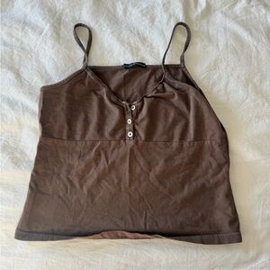 Brandy Melville Chocolate Brown tank top